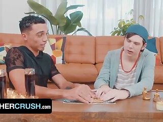 BrotherCrush - Latino Stepbrother Makes Young Twink Dakota Lovell Happy With Halloween Breeding