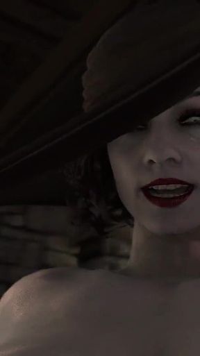 Futa Lady Dimitrescu Impregnates Her Willing House Maid / Resident Evil Futanari / the Mask of Joy