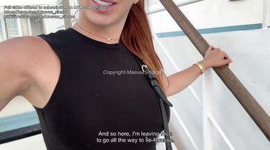 French Nympho Maeva Tight Pussy Filled Raw No Condom Ferry Vlog