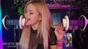 I inhale, swallow deep, and kiss your ears (POV ASMR)