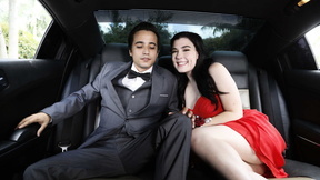 Jenna Reid gets eaten out and fucked in the limo
