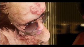 Coco Love Ebony Slut Fuck with an Old Hugly Man and His Friends