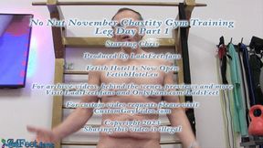 No Nut Nov - Chastity Gym Challange Leg Day Part 1