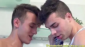 Athletic Twink In Jocks Jerking His Cock