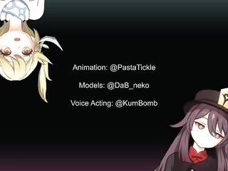 Lumine and Hutao tickling defiance