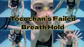 Tocochan’s Disappointed Breath Hold Challenge in the Pool talk to japanse you can lean !! lol