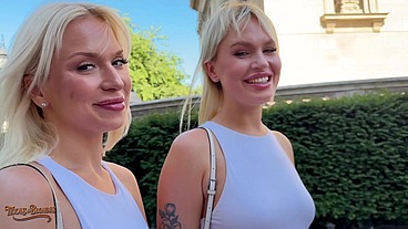 Blonde Goddesses Greta Foss & Vera Jarw Milk Mr. Texas's Huge Dick Raw