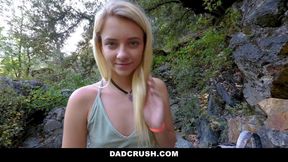 Outdoor hiking sex with step daddy