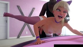 kitten tamer - amy s big wish 2.5 - a futanari woman gets anal fisted, pissed on, and ass fucked!