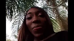 Two hot black bitches worship huge white cock