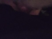 being naughty at work, showing dick under apron