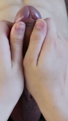 FEMALE POV HANDJOB HUGE LOAD TRY NOT CUM   Clip 2