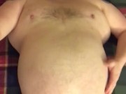365 lb Gainer lying down belly play