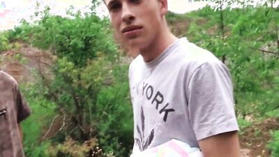 CZECH HUNTER 466 - two Cocks are better than one for this Lucky Blonde Twink