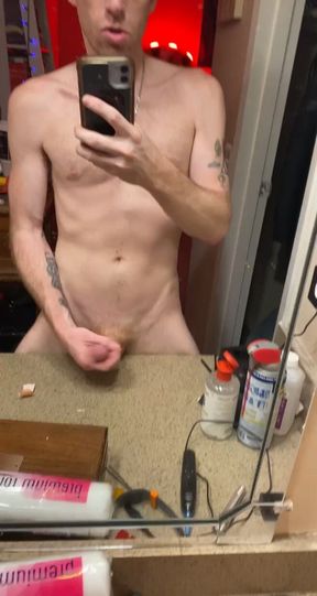 Jerking and cumming.