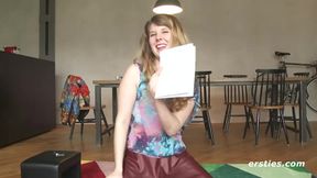 Five sexy babes explore Sybian and finger each other - Ersties