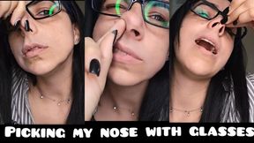 I pick my nose and seduce you with glasses!