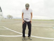 Pissing my black pants and white briefs at 4 public parks