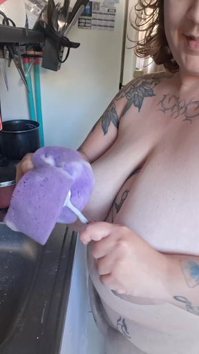 Naked Girl Cleans the House & Jerks You off with a Sponge
