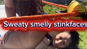 non stop sweaty Stinkfaces