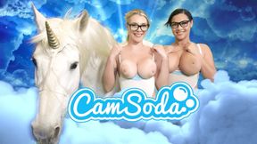 Camsoda - Theodora Day - Tall lesbian gets oral from Oompa Loompa