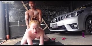 Boss Fucks Both of Us at the Same Time in His Garage