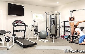 POV Home Gym Sex with Stepdaughter Emily Willis!