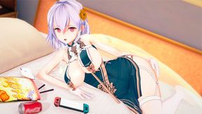 Azur Lane Sirius Sex with a Beautiful Girl. (3D Hentai)