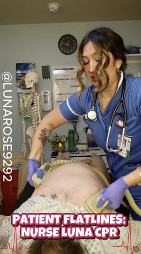 B/G PATIENT FLATLINES NURSE LUNA CPR!🩺♥️🧤