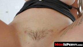 Tattooed MILF Alexis Zara's pussy filled with cum by stepson