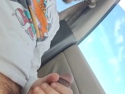 I got caught 🥵 risky jack off in public