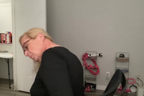 Tiffany SFW NN brushing her hair