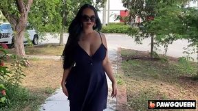 PAWGQueen Jerks Off in Car POV - Ryan Smiles Teaches