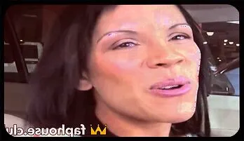 Busty Latina Bombshell Gets Picked Up for Intense Interracial Facial