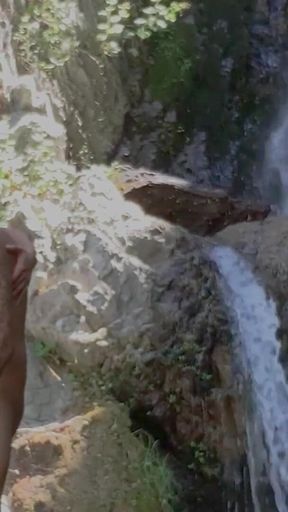 Tatted Gay Stepdaddy Fucks Twink Public Hiking Waterfall Fucking Caught Hardcore Anal Big Cumshot Uncut
