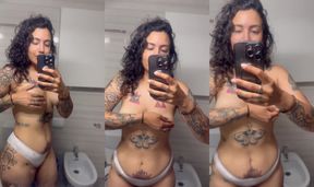 My fupa and boobs shake