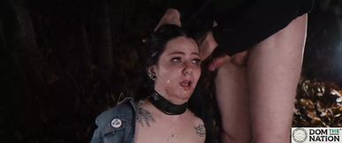 Anal ravaging in bondage for submissive cutie Lily Thot on a cool Kentucky night