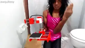Tiny Trans Femboy Unboxes 3D Printer in Skin-Tight Leotard – Hot Cosplay Tease