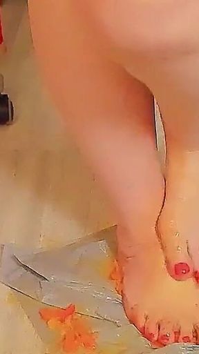 Tangerines Melt Under My Feet, a Sensual Mess to the Last Drop