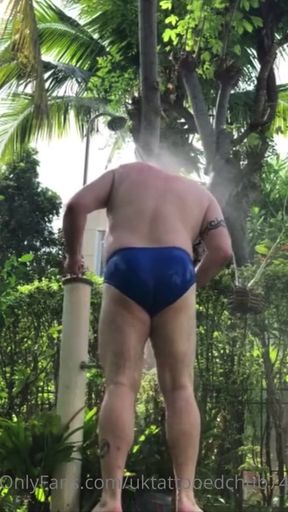 Powerful moment from "Blue Speedos, Big Body, Water and Slow Motion"