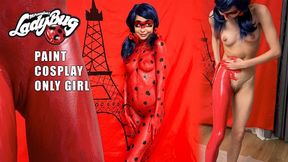 Ledybug Latex Paint only girl cosplay painting body art