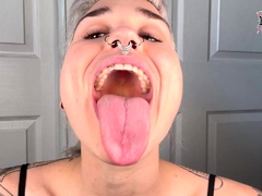 Alt Long Tongue Mouth Fetish - Licking Your Face And