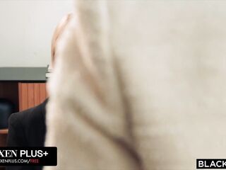 BLACKED Charming Duet Stefany Kyler And Lia Lin Take On Jason Luv's Giant BBC