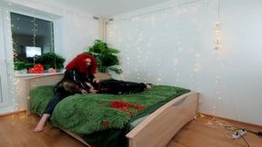 Backstage Video Of Lesbian Fetish Fun. Pvc Clothes, Light Femdom, Tickling With Hitachi Magic Wand