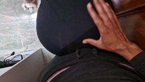 Latina MILF sucks cock for rent forgiveness