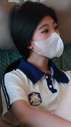 Barefoot College Student Girlfriend, Feet Suspended with Ropes, Hands Handcuffed