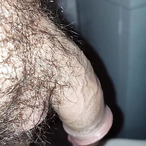 Jacking off cumming pissing