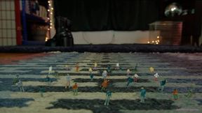 Giantess Audrey Crushes Tiny People With Chunky Boots