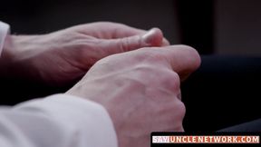 SayUncleNetwork.com - Naughty twink spanked and raw fucked for his bad behavior