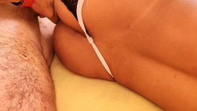 i lay down next to my stepson, and arched my ass on his dick, he couldn t take it and fucked my ass and my pussy and even came inside me. luna oliveira e vagninho